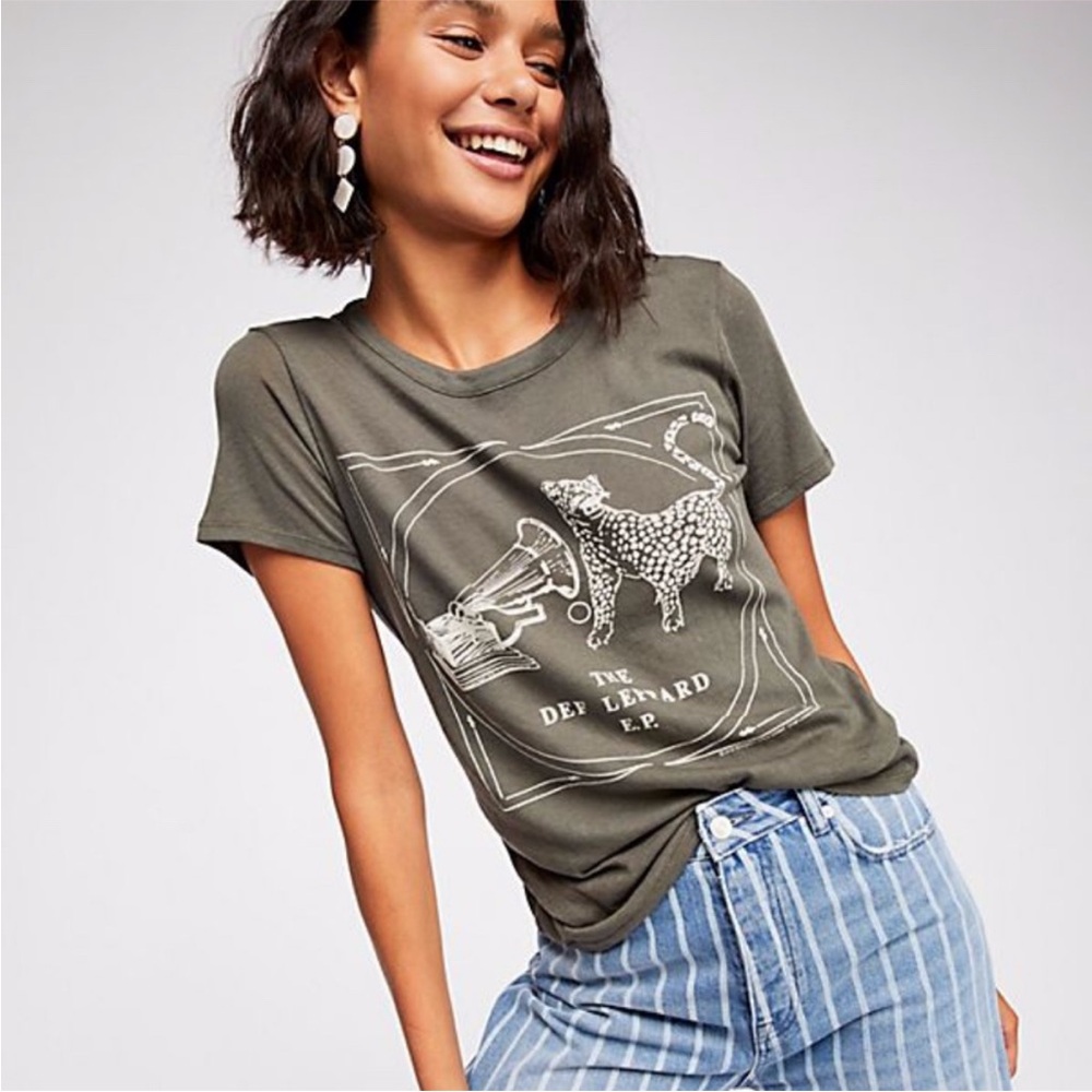 Free People X Chaser Def Leppard EP tee